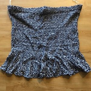 American Eagle scrunch and ruffle tube top size L